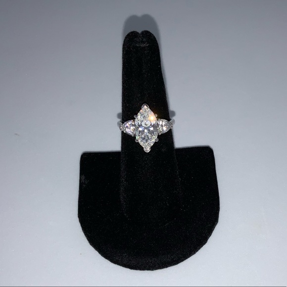 3ct Marquis Cut Ring - Picture 3 of 15